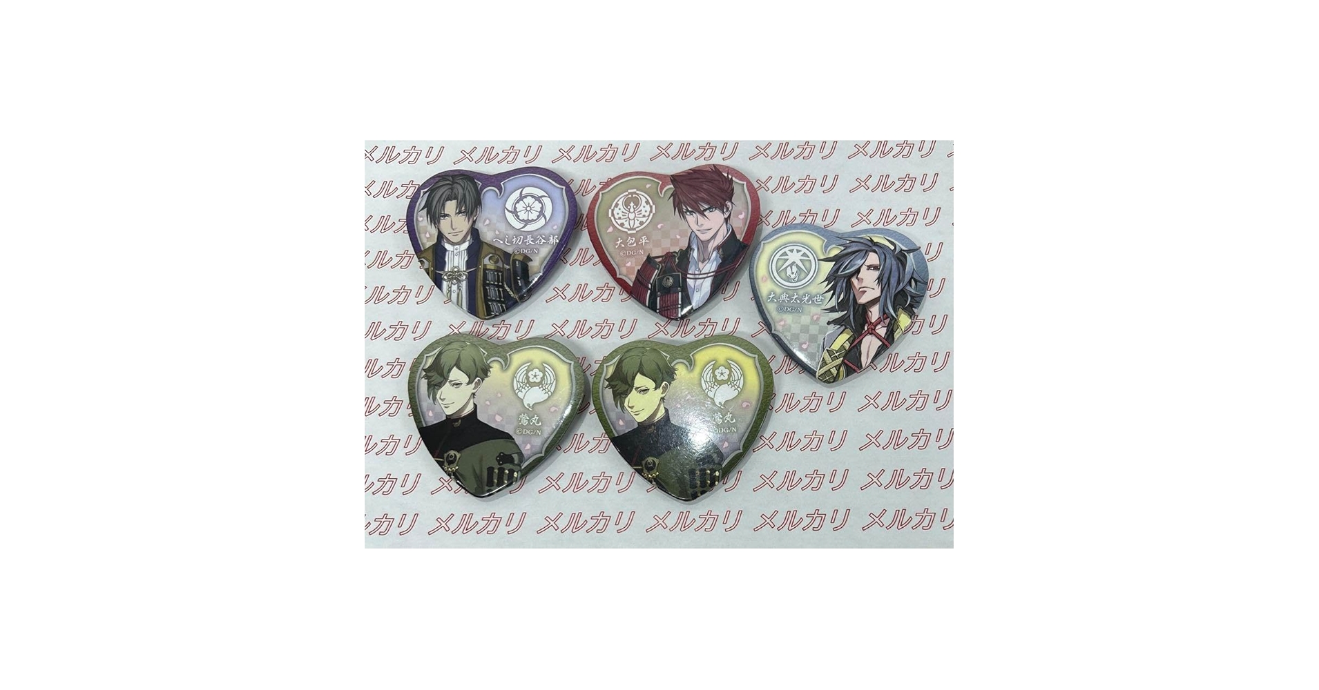 刀剣乱舞 とうらぶ 大典太光世 ハート缶バッジ 刀剣乱舞-ONLINE- ハート缶バッジコレクション 六
